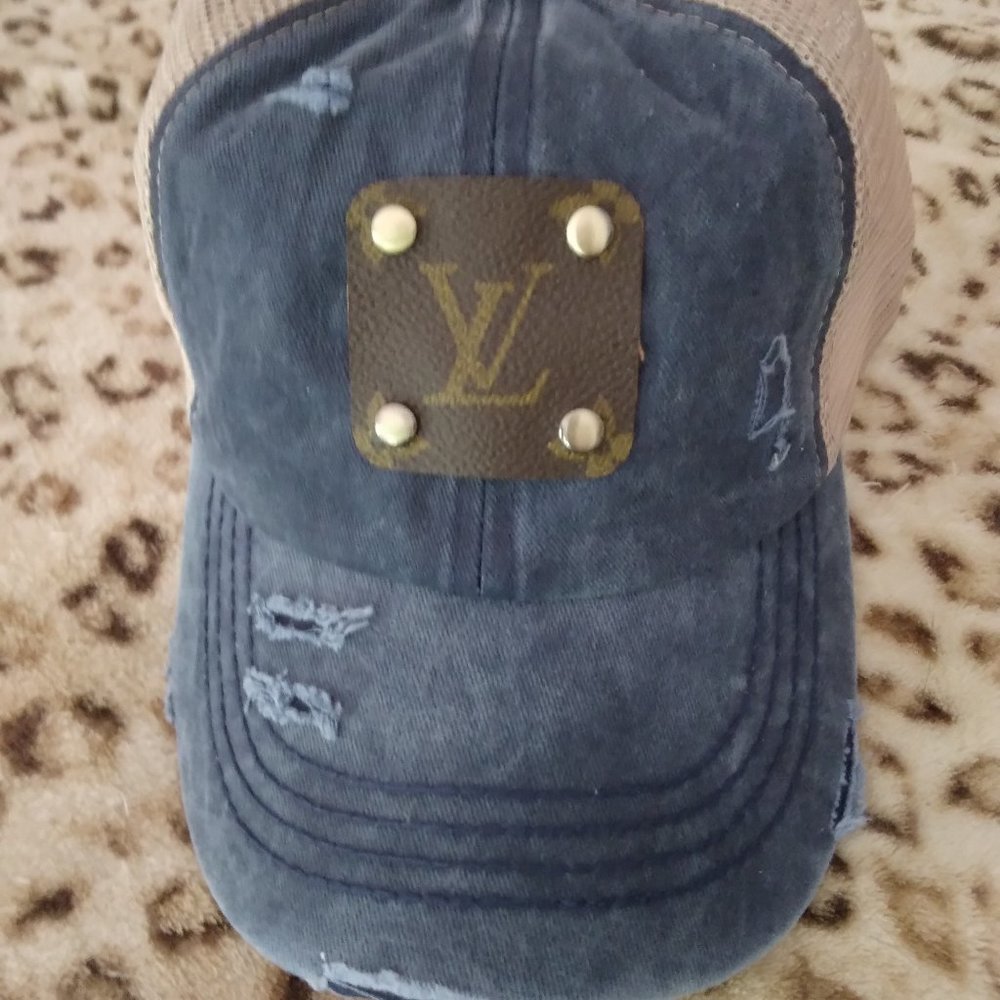 Authentic upcycle LV baseball hats